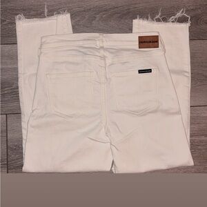 Calvin Klein High Rise Classic Straight Crop Jeans White Size 27 New W/ Tags
